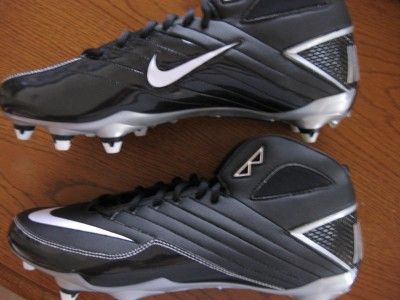 Nike Super Speed D Mid 3 4 Football Cleats Sz 12 Black