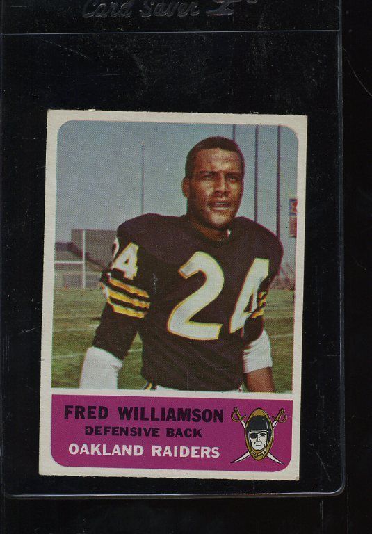  1962 Fleer 74 Fred Williamson RC VGEX 13542