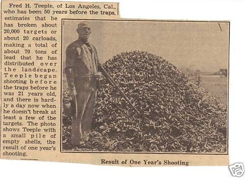 Fred H Teeple Trapshooting Champion 1930 s News Photo