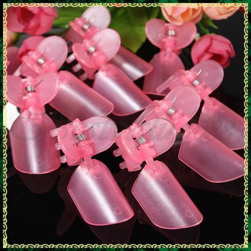 Pink 10pcs Nail Polish Protection Clipper Nail Art Tool