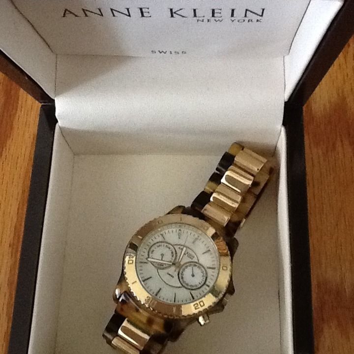 Ladies Anne Klein Tortoise Watch 12 2024