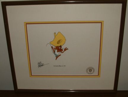 Friz Freleng Signed Production Cel 1983 Speedy Gonzalez