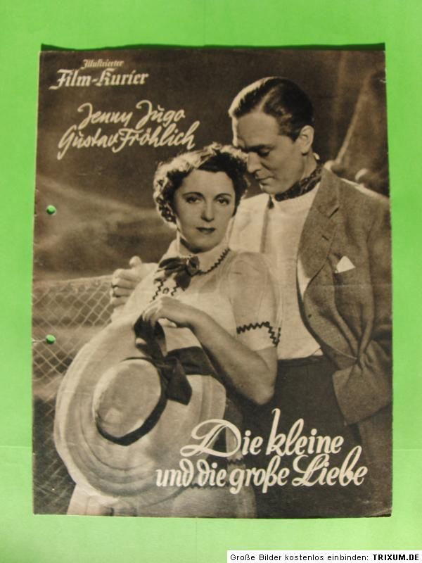  Kleine Und Die Große Liebe 1938 Jenny Jugo Gustav Fröhlich