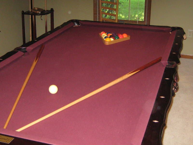 Gandy Pearl Edition Cherry Wood Regulation Pool Table