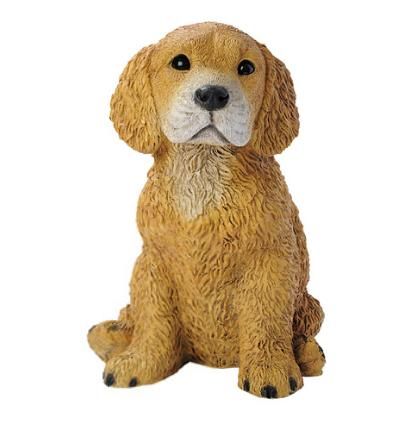 Golden Retriever Puppy Dog Statue Home Garden Sculpture