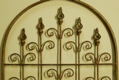 Wrought Iron Garden Trellis Tuscan Arch Yard Decor