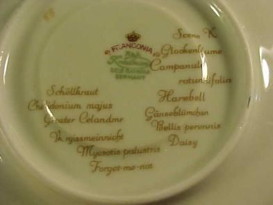 franconia krautheim cup saucer scene k this is a lovely franconia