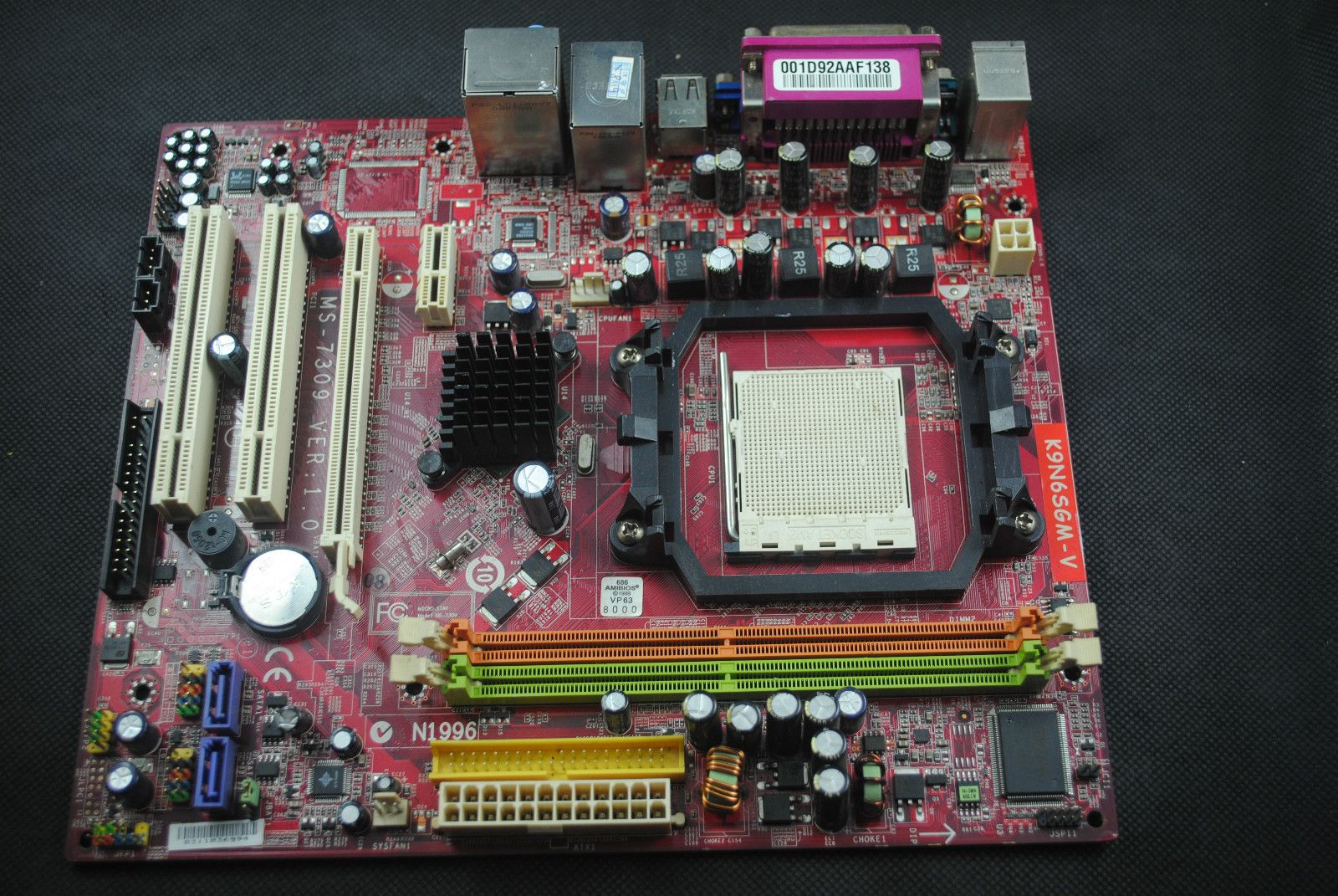 MSI K9N6SGM V GeForce 6100 Socket AM2 DDR2 AMD Motherboard