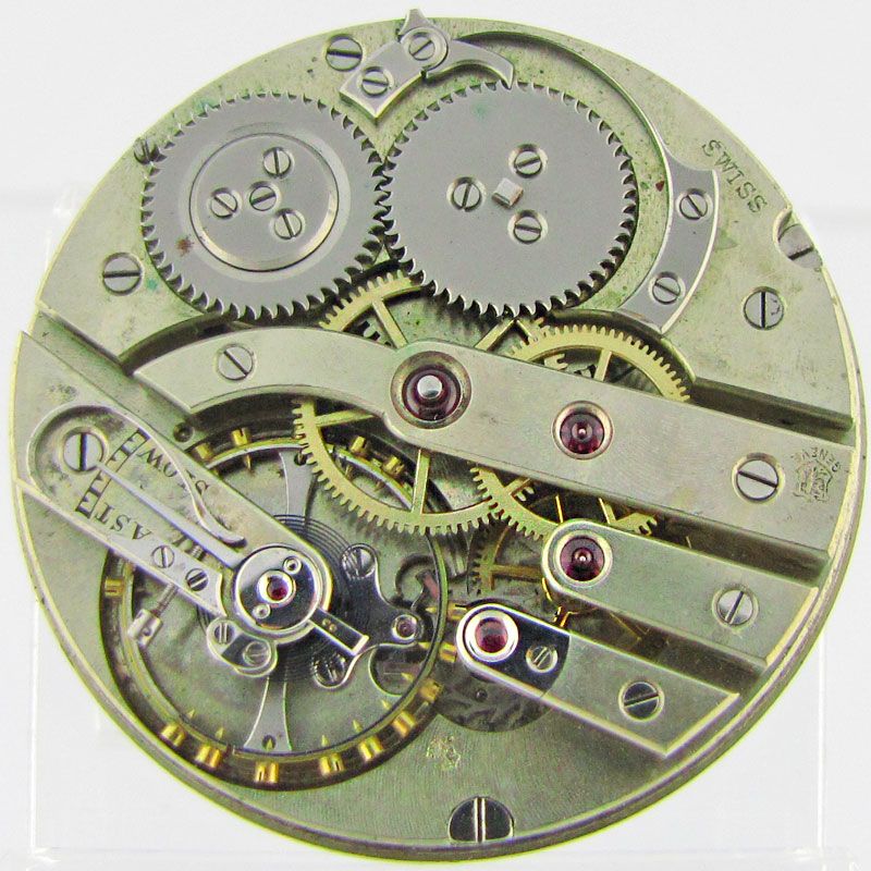 Geneva Seal 19J 39mm Wolf Teeth Pocket Watch Movement Ekegren Haas of