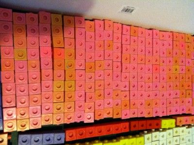 1244 Math Manipulative Interlocking Counting Cubes Education Huge Lot