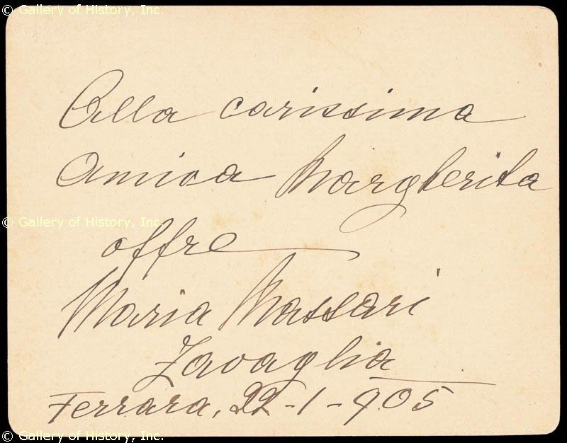 GIUSEPPE F. VERDI   AUTOGRAPH LETTER SIGNED