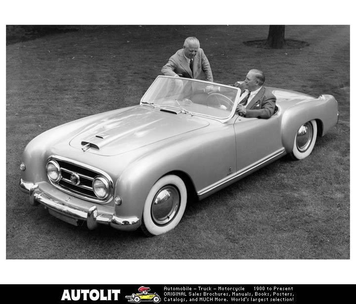 1952 Nash Healey Photo Pininfarina George w Mason