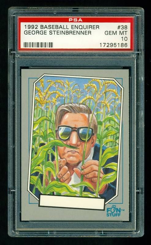 George Steinbrenner 1992 Baseball Enquirer PSA 10