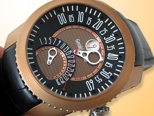 Gerald Genta Gefica Safari Titanium Bronze Watch