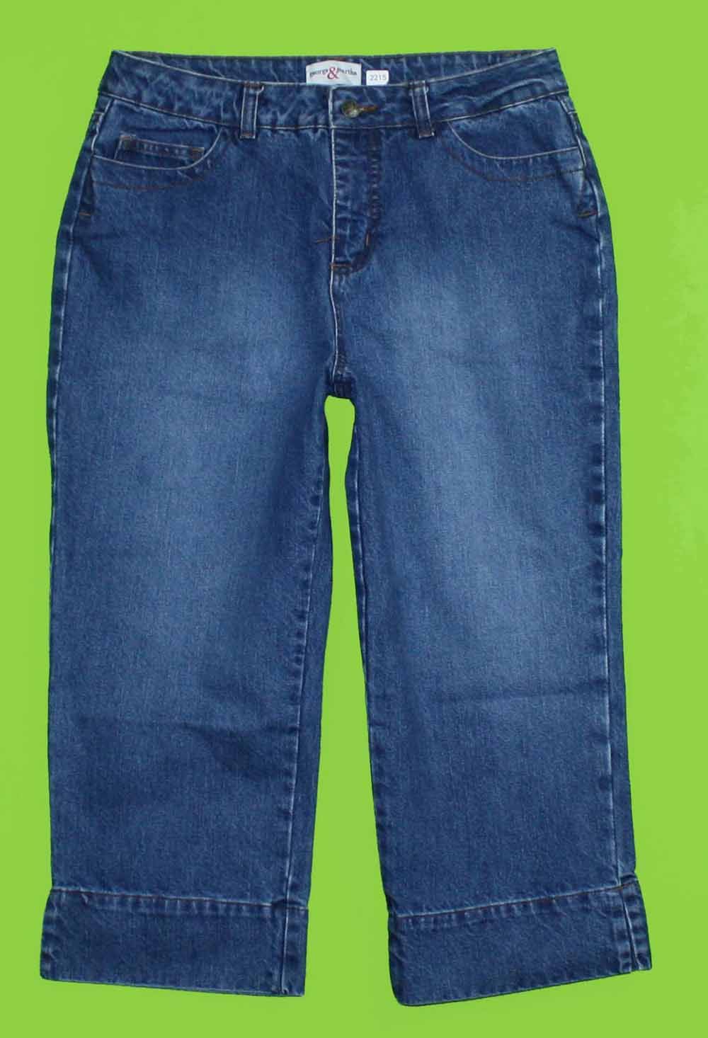 George & Martha sz 10 Capri Womens Blue Jeans Denim Pants GI26