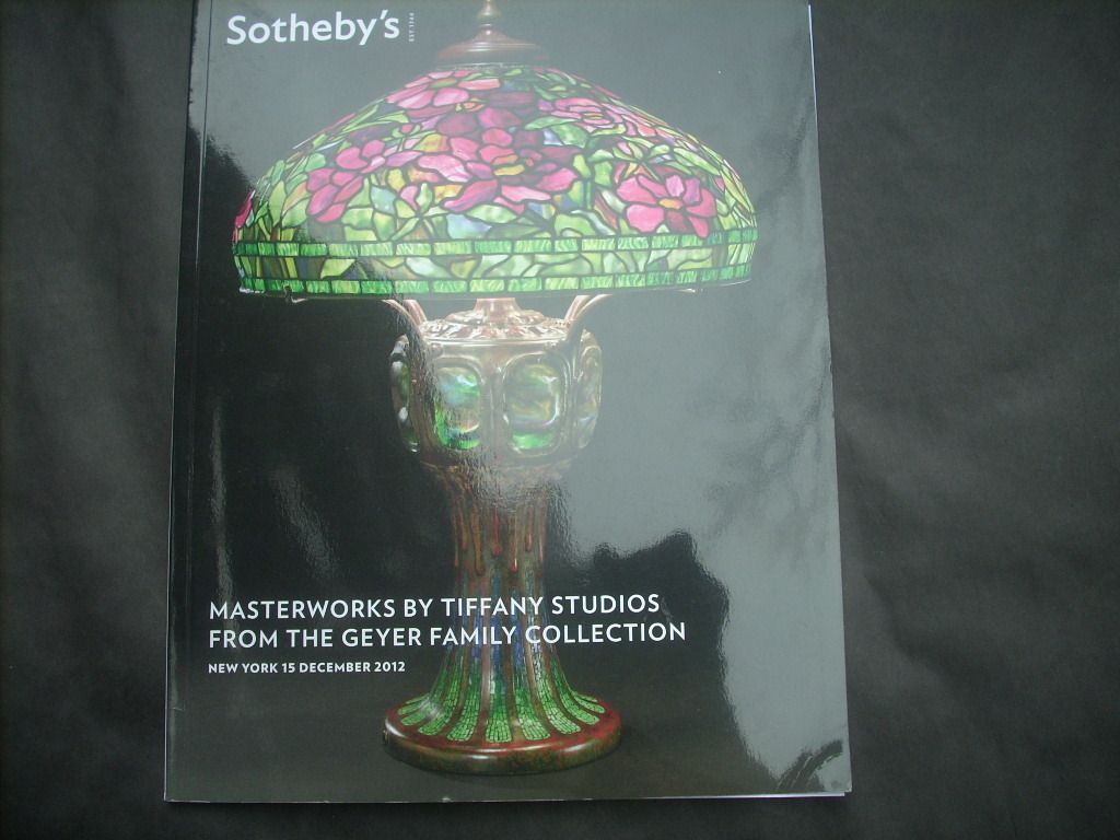 Geyer Collection Auction Sothebys Catalog Tiffany Studio Glass Dec 15