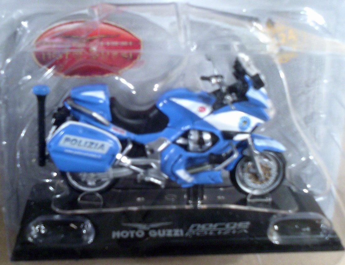 Modellino Die Cast Moto Guzzi Norge 1200 Polizia Scala 1 24