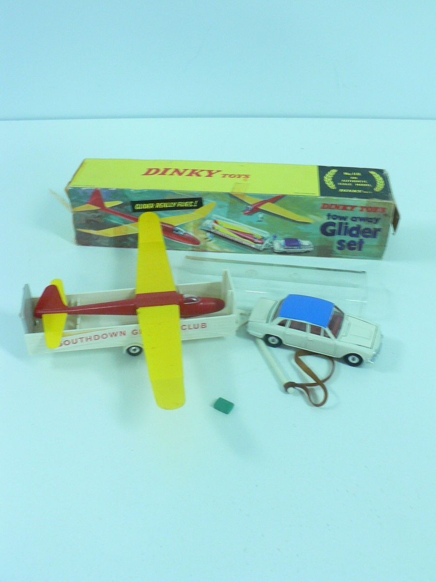 Vintage Original Dinky Toys 118 Tow Away Gilder Set Box