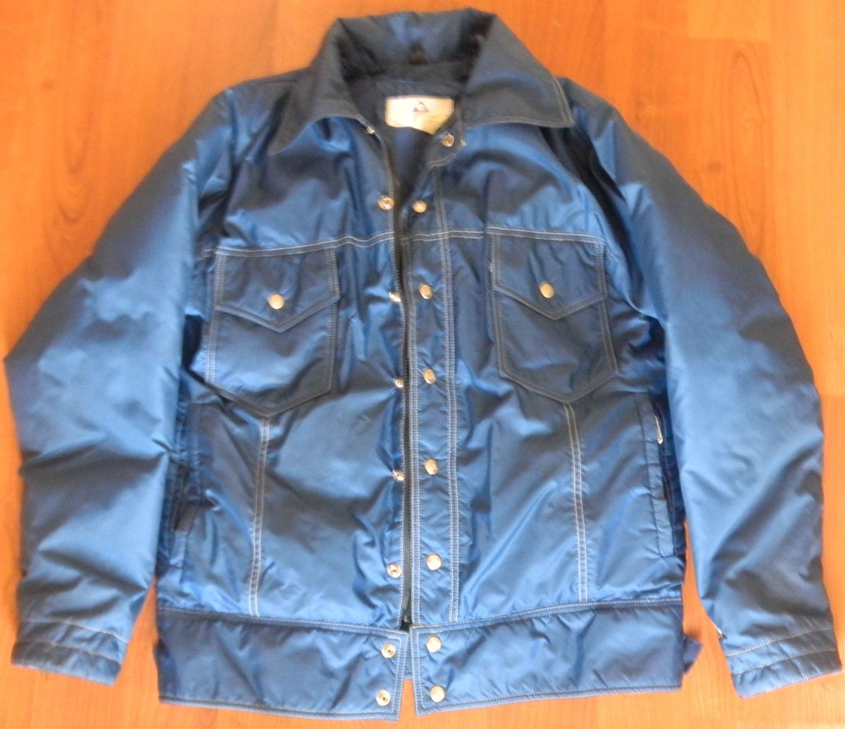 GERRY BRAND BLUE DOWN JACKET Trucker Western Denim Style Wild Bill