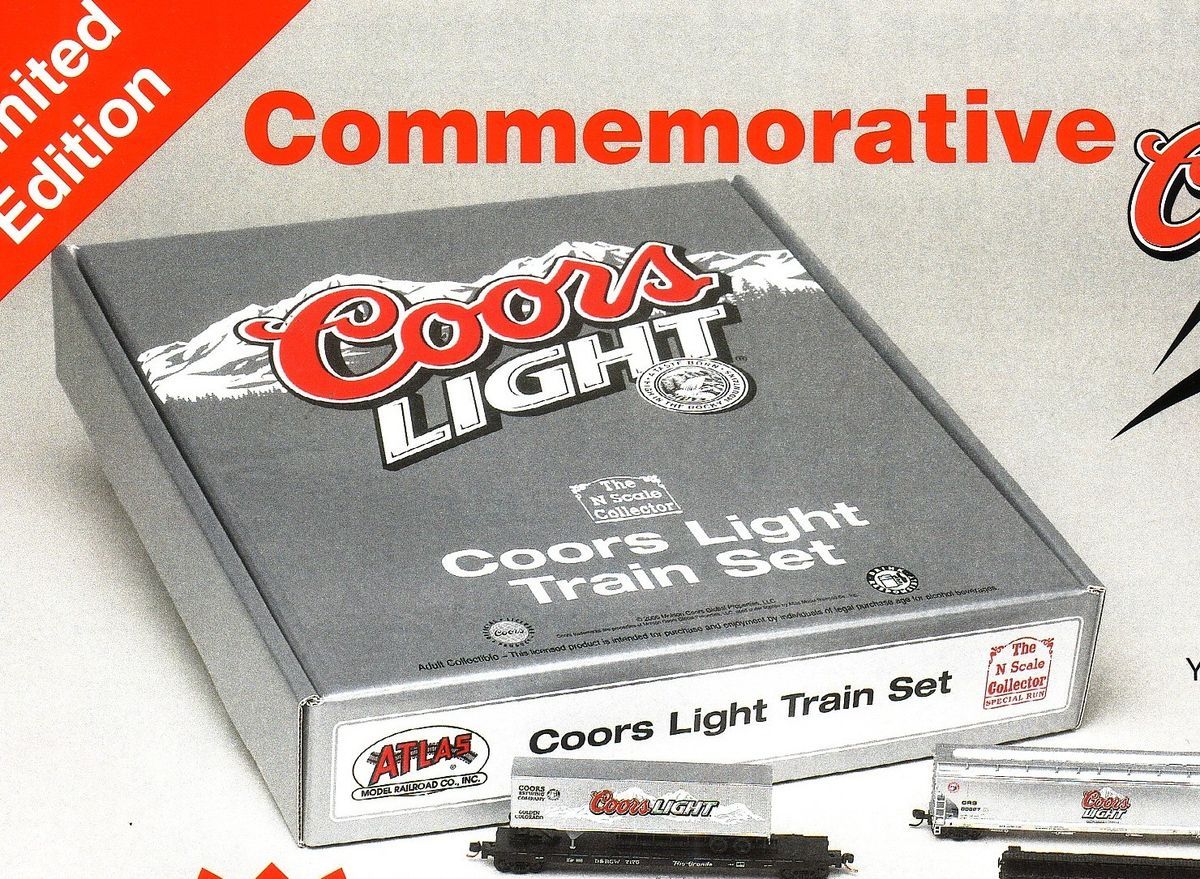 Coors Light The Silver Bullet Commemorative Train Set