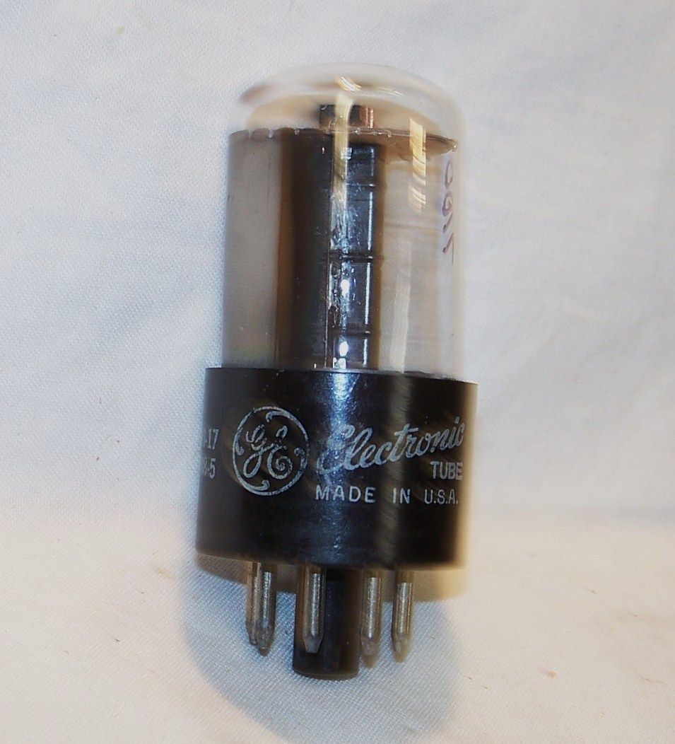  General Electric 6AH4GT radio vacuum tube tested great short profile