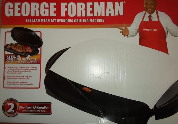 George Foreman GRP4 Next Grilleration 72 Square inch White Removable