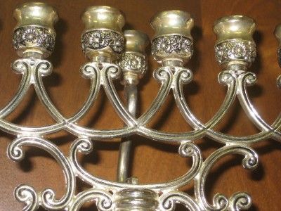 Menorah Vintage Classic Menora VG Condition Judaica Hannukah Chanukah