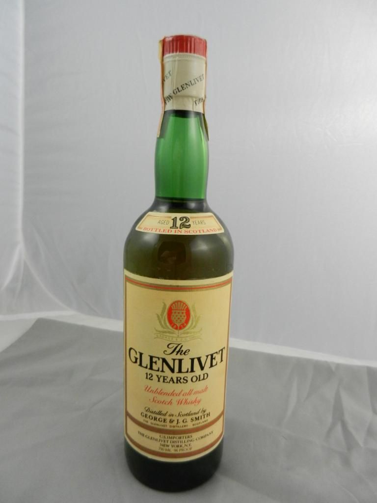 VINTAGE SEALED BOTTLE OF THE GLENLIVET SINGLE UNBLENDED ALL MALT