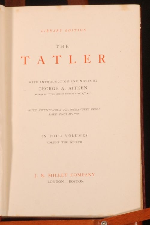 1897 8 12VOL Tatler Spectator George Aitkin Ed