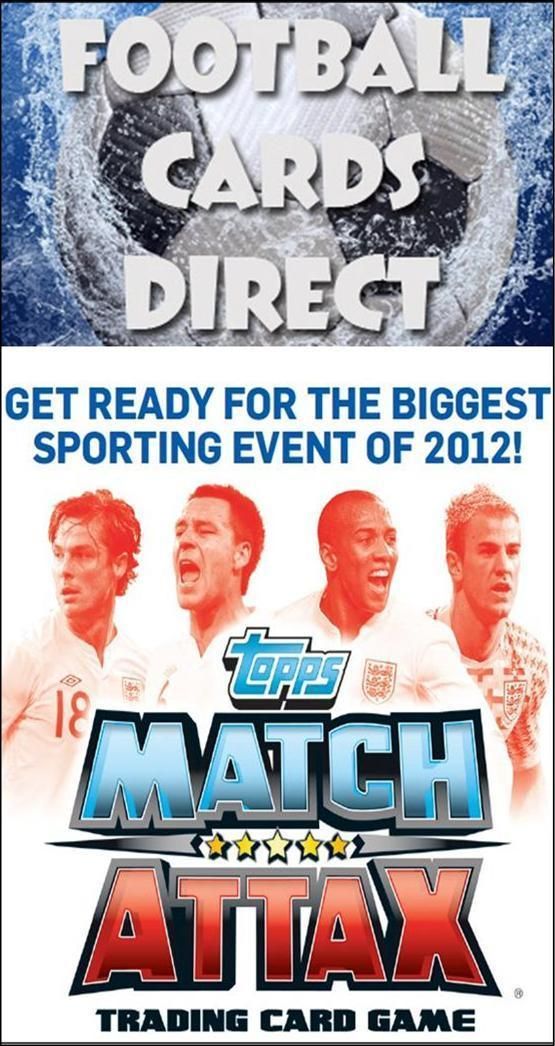 Match Attax England 2012 Euro 2012 Hundred Club Cards Blue Backed