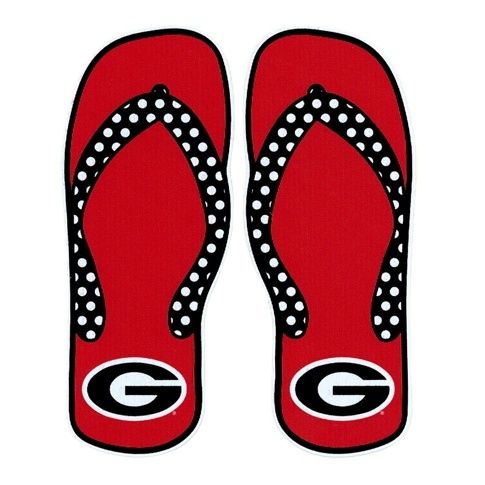  Georgia Bulldogs Flip Flop Decal
