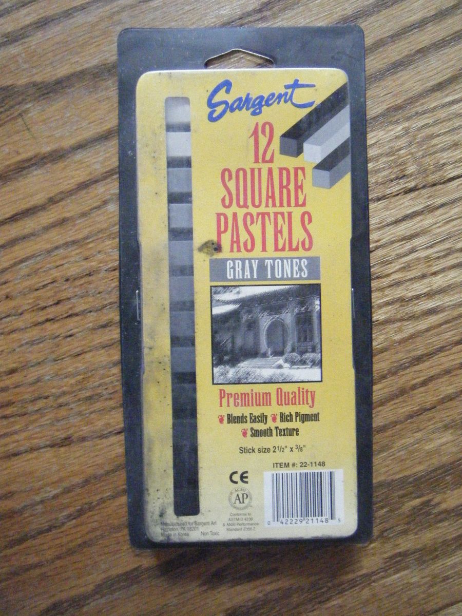 Sargents Square Pastels 12 Gray Tones New Premium Quality