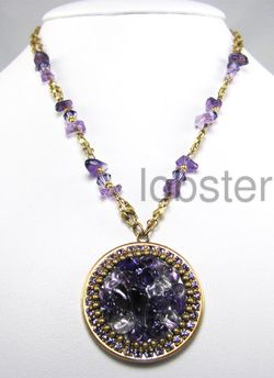  gold necklace is from michal golan s purple haze collection features