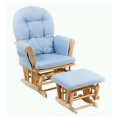 Storkcraft Bowback Glider Ottoman Rocking Chair Set