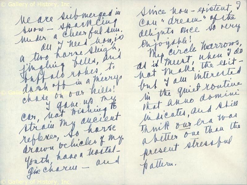 Geraldine Farrar Autograph Letter Signed 01 17 1964