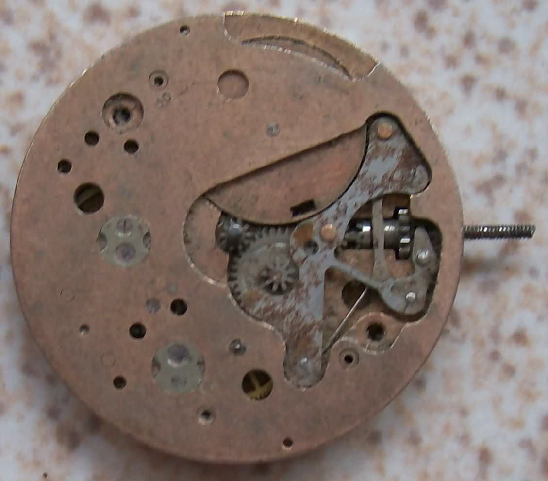 Vintage Charles Gigandet wristwatch movement to restore, 26 mm. in