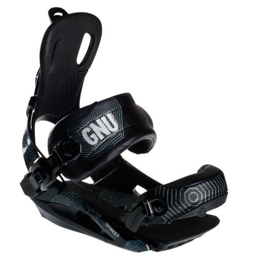 2012 GNU Street Black Mens Medium Snowboard Bindings