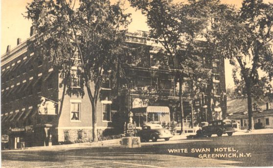 NY Greenwich White Swan Hotel Circa 1940s Early M18393