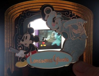  Ghosts Piece of Movie History Pin Mickey with Gun and Ghost Le