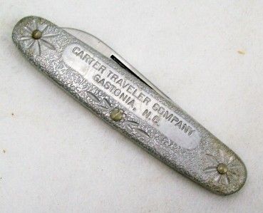 VINTAGE SCHRADE KNIFE USA 752 CARTER TRAVELER GASTONIA NC UNUSED