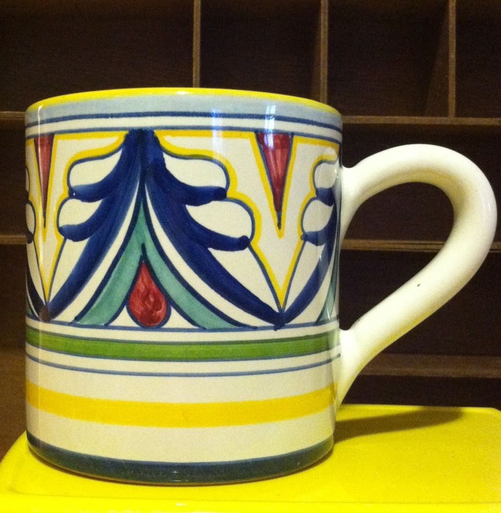 Ceramica Deruta Mug Gioconda Pattern