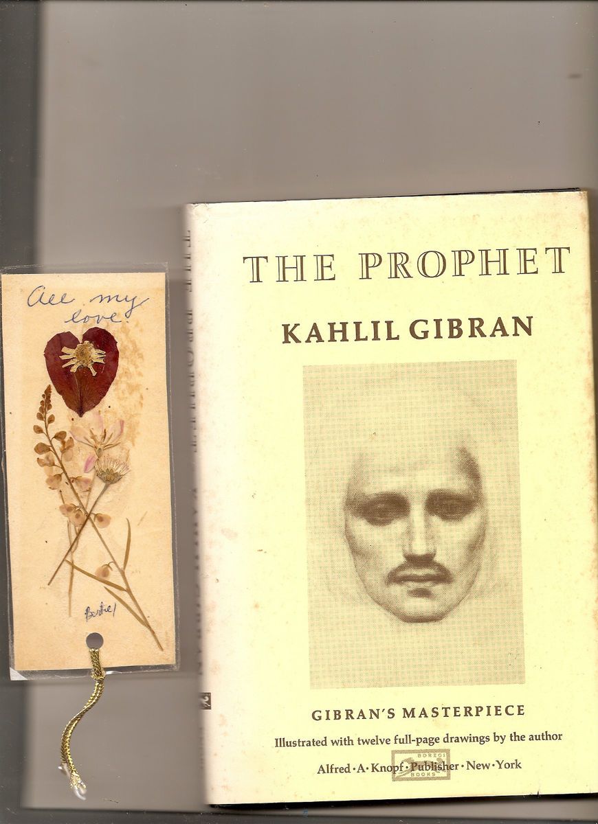 Prophet The by Kahlil Gibran 1981 Printing Includes Bookmark HC