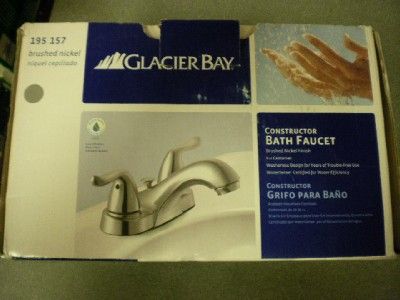 Glacier Bay #195157 Constructor Bathroom Faucet Brushed Nickel 4