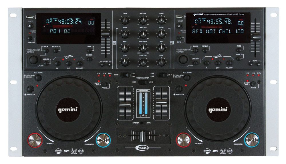 INTRODUCING THE GEMINI CDMP 6000 DUAL CD/ MIXER.THIS ITEM WAS