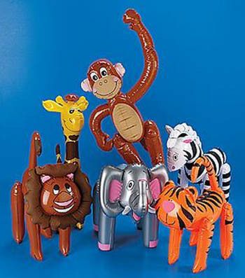  Animals Safari Party Favor Decor Elephant Zebra Giraffe Monkey