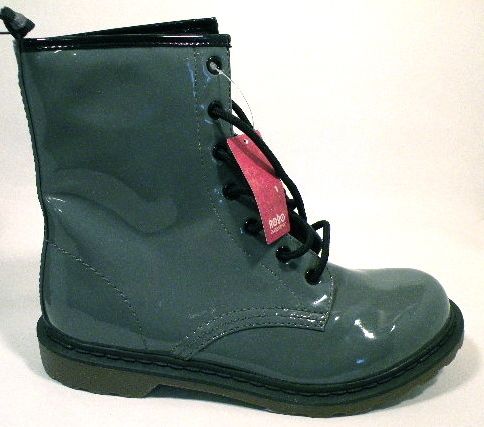 Womens Boots Gray Lace Up Size 10 New