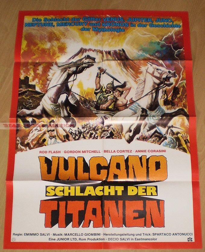 Gordon Mitchell Vulcan Son of Jupiter RARE German Orig Poster