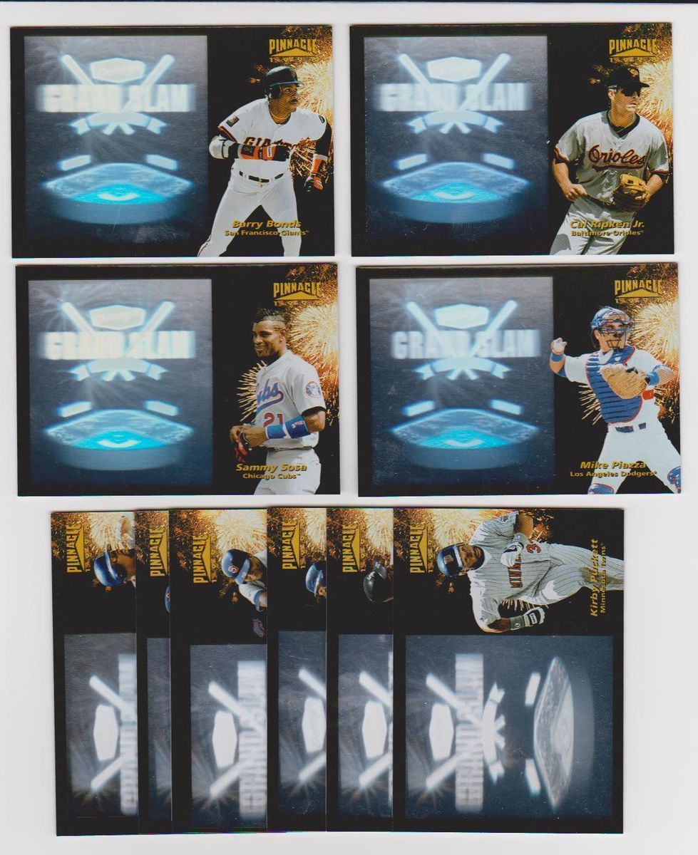 1996 Pinnacle Dennys Grand Slam 10 Card Insert Set Ripken Bonds Sosa