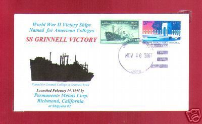 Grinnell Victory SHIP Named Grinnell College Iowa