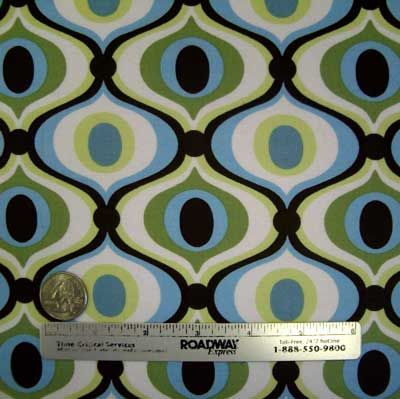 Michael Miller Feeling Groovy Spa Blue Quilt Fabric Yd